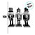 Kit Boneco Soldado Quebra Nozes de Madeira - 15cm - Verde, Azul e Vermelho - 3 unidades - Rizzo - Rizzo - Imagem 2