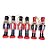 Kit Boneco Soldado Quebra Nozes de Madeira - 10cm - Chapéu Preto e Vermelho - 6 unidades - Rizzo - Rizzo - Imagem 1