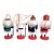 Kit Boneco Soldado Quebra Nozes de Madeira - 10cm - Calça Branca - 4 unidades - Rizzo - Rizzo - Imagem 2