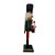 Boneco Soldado Quebra Nozes de Madeira com Tambor - 30cm - Verde e Vermelho - 1 unidade - Rizzo - Imagem 2