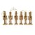 Conjunto Boneco Soldado Quebra Nozes de Madeira - 10cm - 6 unidades - Rizzo - Imagem 1