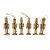 Conjunto Boneco Soldado Quebra Nozes de Madeira - 10cm - 6 unidades - Rizzo - Imagem 3
