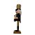 Boneco Soldado Quebra Nozes de Madeira com Tambor - 25cm - Preto e Dourado - 1 unidade - Rizzo - Imagem 3