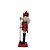 Boneco Soldado Quebra Nozes de Madeira com Bastão - 25cm - Azul e Vermelho - 1 unidade - Rizzo - Imagem 2