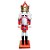 Boneco Soldado Quebra Nozes de Madeira com Tambor - 25cm - Azul, Branco e Vermelho - 1 unidade - Rizzo - Imagem 1