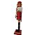Boneco Soldado Quebra Nozes de Madeira com Espada - 30cm - Vermelho - 1 unidade - Rizzo - Imagem 3