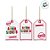 Tags Decorativa de Natal - Amigo Secreto - 8x5cm  - 12 unidades - Cromus - Rizzo - Imagem 3