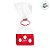Kit Fundo Retangular Vermelho - Feliz natal - 8,5x4,5x5cm  - 10 unidades - Cromus - Rizzo - Imagem 3