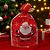 Saco Para Presente Decorado - Papai Noel Feliz Vermelho - 23x33cm - 50 unidades - Rizzo - Imagem 4