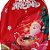 Saco Para Presente Decorado - Papai Noel Vermelho - 29x42cm - 50 unidades - Rizzo - Imagem 2