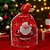 Saco Para Presente Decorado - Papai Noel Feliz Vermelho - 12x18cm - 50 unidades - Rizzo - Imagem 4