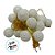 Cordão de LED Bola Barbante Branco Quente com Fio Dourado 20 Leds 110V - 4,5m - 1 unidade - Rizzo - Imagem 3