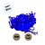 Cordão de LED Pisca Pisca Luz Azul com Fio Transparente 100 Leds de 8 Funções - 10m - 1 unidade - Rizzo - Imagem 4