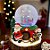 Enfeite Decorativo de Natal - Globo de Neve com Papai Noel, Crianças e Árvore De Natal - 22x22x23cm - 1 unidade - Rizzo - Imagem 1