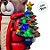 Enfeite de Natal - Urso com Árvore de Natal e Guirlanda com Luz - 42x32x65,5cm - 1 unidade - Rizzo - Imagem 5