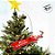 Enfeite Giratório para Árvore de Natal – Topo Estrela e Trenó - 47x20cm - 1 unidade - Rizzo - Imagem 3