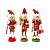 Kit Boneco Duendes de Madeira - Vermelho e Verde - 12cm - 3 unidades - Rizzo - Imagem 3