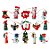 Mini Enfeite de Madeira para Árvore de Natal  - 15 peças - 5cm - 15 unidades - Rizzo - Imagem 1