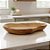 Bandeja Decorativa em Madeira Natural Formato Orgânico - 47x27,5x4cm - 1 unidade - Rizzo - Imagem 1