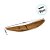 Bandeja Decorativa em Madeira Natural Formato Canoa - 56x13x8cm - 1 unidade - Rizzo - Imagem 3