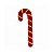 Enfeite Decorativo de Natal - Bengala Vermelha e Dourada - 8x2,2x19,5cm - 1 unidade - Rizzo - Imagem 3