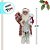 Papai Noel Decorativo em Pé com Saco de Presentes e Ursinho - Vermelho e Branco - 60cm - 1 unidade - Rizzo - Imagem 2