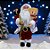 Papai Noel Decorativo em Pé com Saco de Presentes e Urso - Vermelho e Dourado - 30cm - 1 unidade - Rizzo - Imagem 1