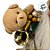 Papai Noel Decorativo em Pé com Saco de Presentes e Enfeite - Dourado - 60cm - 1 unidade - Rizzo - Imagem 4