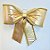Laço Decorativo Lamê Dourado e Galão GG - 45x50x9,5cm - 1 unidade - Rizzo - Imagem 2