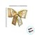 Laço Decorativo Lamê Dourado e Galão GG - 45x50x9,5cm - 1 unidade - Rizzo - Imagem 5