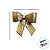 Laço Decorativo Lamê Dourado - 20cm - 1 unidade - Rizzo - Imagem 5