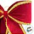 Laço Decorativo de Veludo Vermelho e Galão G - 31x39x7cm  - 1 unidade - Rizzo - Imagem 3