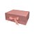 Caixa de Papel Rígido Retangular Rosa Claro com Imã e Fita - 1 unidade - Artlille - Rizzo - Imagem 1