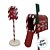 Enfeite Decorativo De Natal - Caixa De Correio - Vermelho,Verde e Branco - 30x79x17,5cm - 1 unidade - Artlille - Rizzo - Imagem 2