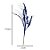 Galho Decorativo de Natal - Folhas e Frutas -  Azul Marinho Com Glitter - 77,5x21x8,5cm - 1 unidade - Cromus - Rizzo - Imagem 4