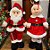 Papai Noel Decorativo em Pé de Natal - Vermelho/Branco - 40x22x8cm - 1 unidade - Cromus - Rizzo - Imagem 5