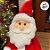 Papai Noel Decorativo Sentado de Natal - Vermelho/Branco - 43x20x10cm - 1 unidade - Cromus - Rizzo - Imagem 2