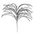 Galho Decorativo de Natal - Espiral Prata Com Glitter - 43,5x33x33cm - 1 unidade - Cromus - Rizzo - Imagem 1