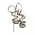 Galho Decorativo de Natal - Espiral Champagne Com Glitter - 34x10x10cm - 1 unidade - Cromus - Rizzo - Imagem 2