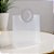 Sacola Transparente Fosca PVC com Alça Redonda de Couro Branco - 23x20x10cm - 1 unidade - Rizzo - Imagem 1