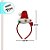 Tiara de Natal Papai Noel com LED - 20x12,5x1,5cm - 1 unidade - Cromus - Rizzo - Imagem 2