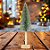 Mini Árvore de Natal Base de Madeira - Verde e Marrom - 31x7x7cm - 1 unidade - Cromus - Rizzo - Imagem 1