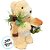 Enfeite Decorativo de Natal - Urso Bege - Cachecol e Cogumelo - 39x20x19cm - 1 unidade - Cromus - Rizzo - Imagem 3