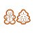 Kit Cortador Carimbo Árvore De Natal e Gingerbread 3D - Ref.1067 - 1 unidade - RR Cortadores - Rizzo - Imagem 1