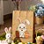 Sacola de Papel Kraft - 20x15x25cm - Páscoa Rabbit   - 10 unidades - Rizzo - Imagem 1