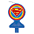 Vela Festa Superman - 01 unidade - Festcolor -  Festas - Imagem 1