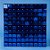Painel Metalizado Shimmer Wall - Azul Escuro - 30cm x 30cm - 1 unidade - Rizzo - Imagem 1