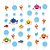 Cortina Decorativa Festa Baby Shark - 6 Unidades - Cromus - Rizzo Festas - Imagem 1