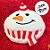 Pelúcia de Natal Maçã - Boneco de Neve - 40x30x9cm - 1 unidade - Rizzo - Imagem 4