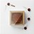 Caixa 1 Pão de Mel Quadrada Kraft Com Tampa Cristal - 9x4cm - 1 unidade - Cromus - Rizzo - Imagem 1